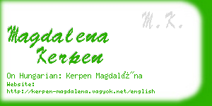 magdalena kerpen business card